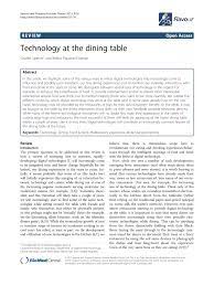 First, in relational designs, a range of variables are measured. Pdf Technology At The Dining Table