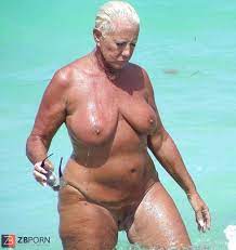 Beach granny nude