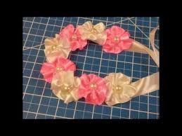 ربطة شعر بالورد من شرائط الساتان Youtube Necklace Accessories Band