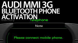 How To Activate Bluetooth Handsfree Profile Audi Mmi 3g A1 A4 A5 A6 A7 A8 Q3 Q5 Q7 Hfp Bt Audi Handsfree Hfp
