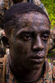 U.S. Marine Corps Cpl. Derrick Boswell, a water support