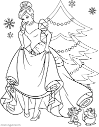 Disney colors colouring pages coloring pages for kids coloring books. Cinderella Christmas Coloring Pages Coloring Name B107 Cater