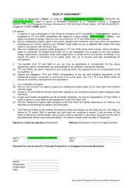 Essentially, the deed of assignment (doa) is a legal document that transfers the ownership of a property from one party to another. Deed Of Assignment