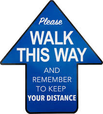 Walk this way by aerosmith. Social Distancing Indoor Multi Surface Floor Sticker 15 25 X 17 Arrows Walk This Way Tequipment