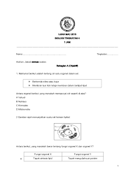 Jom kita mulakan bab 6 biologi tingkatan 4 dengan membincangkan: Soalan Ujian Mac Biologi Tingkatan 4 J Kosong W