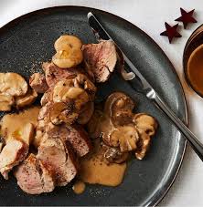 Pork Tenderloin With Mushroom Pan Sauce Savory Recipe Pork Recipes Easy Pork Tenderloin Tenderloin Recipes
