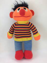 Ernie Stuffed Doll Sesame Street Hasbro Softies 1980s Plush Etsy Vintage Toys Sesame Street Dolls