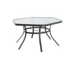 Maybe you would like to learn more about one of these? Garden Treasures Pelham Bay Hexagon Outdoor Dining Table 50 In W X 56 In L With Umbrella Hole Lowes Com Outdoor Dining Table Glass Top Table Dining Table