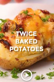 Twice Baked Potatoes By Fav Family Recipes This Easy Recipe Is A Real Treat Fluffy Mashed Potatoes Ch Video Easy Twice Baked Potatoes Recipes Baked Potato Recipes