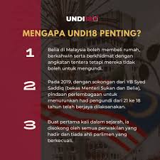 Sejarah pilihan raya di malaysia. Undi 18 Cause Facebook
