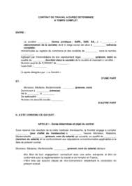 Maybe you would like to learn more about one of these? Exemple De Lettre Gratuit De Contrat A Duree Determinee A Temps Complet