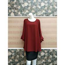 Toko online baju premium murah aman & terpercaya, terjamin berkualitas impor dgn model terbaru ( baju atasan,blouse korea dan western, kemeja wanita,long dress, dress pesta, celana,rok, kulot, jaket, cardigan, coat, kaos, jeans cewek, sweather,jumpsuit dan masih banyak lagi). Baju Wanita Big Size Jumbo Blouse 2l 3l 4l 5l Warna Merah Hati Shopee Indonesia