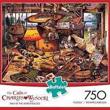 Down under by steve sundram 1000 piece australia shaped. Buffalo Games Cats Of Charles Wysocki Max In The Adirondacks Jigsaw Puzzle 750 Piece Buy Online At The Nile