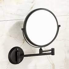 Brushed bronze is a good choice for your kitchens and bathrooms for many reasons. Amazon Com Gf Wood Oil Rubbed Bronze 8 Double Side Bathroom Folding Brass Shave Makeup Mirror Wall Mounted Extend With Arm Round 3x Magnifying Home Kitchen