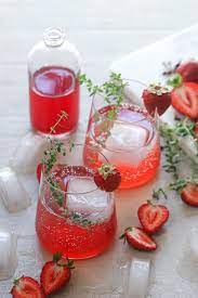 Strawberry And Hibiscus Shrub Spritzer Jam Lab Recipe Hibiscus Shrub Summer Drinks Shrub Recipe