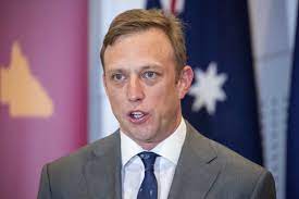 Queensland's deputy premier has been forced to explain himself after a speech he gave in front of labor voters sounded like he said something very naughty. Pm Morrison Tells Deputy Premier Miles To Grow Up Amidst Queenland Elections