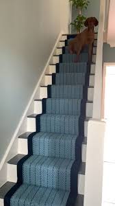 Stratford bedford light blue 26 in. Stair Carpet Runner