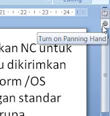 Niguru Com Mengaktifkan Ruler Dan Panning Hand Pada Icon Yang Agak Tersembunyi Pada Aplikasi Microsoft Word