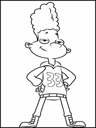 Hey Arnold 14 Printable Coloring Pages For Kids Cartoon Coloring Pages Cute Canvas Paintings 90s Cartoon Characters
