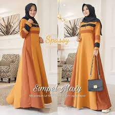 Maxi guenesa hitam gamis 0100 skl baju gamis wanita terbaru. Gamis Simple Dan Elegan
