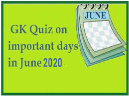Oct 24, 2021 · what better way to pass the time than by reading over random trivia questions and answers? Gk Quiz On Important Days In June 2020