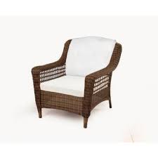 Hampton Bay Spring Haven Brown All Weather Wicker Patio Lounge Chair With Bare Cushion Wicker Patio Chairs Outdoor Wicker Chairs Outdoor Lounge Chair Cushions