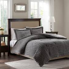 Get 5% in rewards with club o! Madison Park Polar 3 Piece Grey Full Queen Comforter Set Basi10 0408 The Home Depot