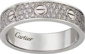 French jewellery maker cartier designed a breathtaking collection of engagement and wedding rings. Crb4083400 Love Wedding Band Diamond Paved White Gold Diamonds Cartier