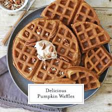 Uncover the bread pudding and bake for about 1 hour 10 minutes, until puffed and the center is just set. Pumpkin Waffles Recipe Homemade Waffles For Fall