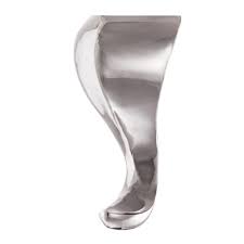 Richelieu Hardware 6 In Polished Aluminum Irregular Leg Furniture Legs Hardware Diy Furniture