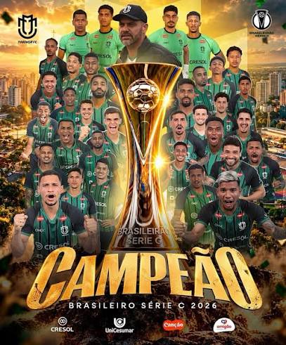 TEM TIME CAMPE&Atilde;O BRASILEIRO!🏆 O Maring&aacute; venceu a Ferrovi&aacute;ria por 2x1 na Fonte Luminosa e garantiu o t&iacute;tulo da s&eacute;rie C!