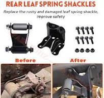 Rear Leaf Spring Shackle Bracket Hanger Kit for 80-96 Ford ...