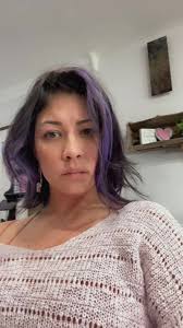 Mama got her hair done ✨🦄 #mama #purplehair #hairstyle #shorthair