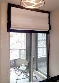 I have read and watched at least 25 posts about diy roman shades in the last month, and to be honest, a few of the posts made me more confused than ever and i nearly decided to scratch the idea of roman shades in. Flat Roman Shade Quot Black White Quot With Chain Mechanism Modern Kitchen Curtains Modern Kitchen Window Curtains With Blinds