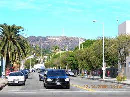 Soak up hollywood glam at it's best, this fashionable fixture on storied sunset avenue exudes edgy, urban sophistication. Hollywood Sign Seen From Sunset Blvd El Centro Av On A Perfectly Clear Day Mapio Net