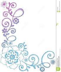 A flower drawing border with hibiscus flowers png. Easy Flower Border Designs Drawings Novocom Top