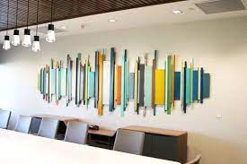 Corporate Artwork Office Wall Decor Wood Wall Art Modern Etsy In 2021 Office Wall Decor Modern Wall Sculptures Custom Wall Art