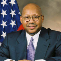 Secretary Alphonso Jackson with Mary Ann Wilson