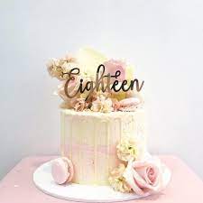 18th birthday, birthday gift for her, gift sister, gifts. 18th Birthday Cake Topper Reads Eighteen Etsy In 2021 18th Birthday Cake Unique Birthday Cakes Cute Birthday Cakes