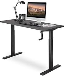 Features of standing desk productivity adjustable workstations are beneficial in reducing sedentary behavior both in and outside of the workplace. Amazon Com Devaise Adjustable Height Standing Desk 55 Inch Sit To Stand Up Desk Workstation With Crank Handle For Office Home Black Furniture Decor