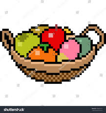 Vector Pixel Art Basket Fruit Isolated Ad Spon Art Pixel Vector Isolated Pixel Art Art Unique Business Cards