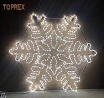 Toprex Top Sellings Christmas 2D High Brightness Customizable LED Snowflake  Lights with CE&RoHS