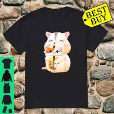 Top 15 cute anime cats you would love to pet. Cute Kawaii Japanese Anime Hamster Pearl Tea Cat Shirt
