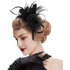 Malaxlx Tocado para mujer, tocado para fiesta de té, derby, boda, cóctel,  clip para el pelo, flor de malla, diadema de plumas, Champán, 1 Count (Pack  of 1) : Amazon.es: Belleza