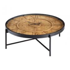 The design is contemporary, and the translucent top shows off the ironwork to best advantage. Unity Tempered Glass Round Coffee Table Fir Wood Veneer Iron Glass Natural Clanbay