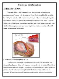 Image result for Chorionic Villus Sampling