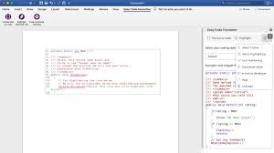 Easy Code Formatter