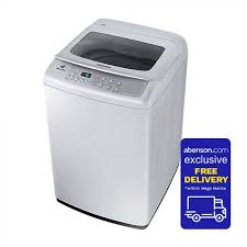Front load washing machines, as its name suggests, have laundry loaded and unloaded from the front instead of the top. Samsung Wa70h4000sg Tc Fully Auto Top Load Washer Washing Machine Home Appliance Abenson Com