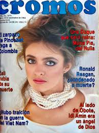 Maria Pia Duque Rengifo, Señorita Huila y primera princesa en el CNB 1984,  en diferentes portadas de revista.