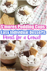 1 the only dessert for a crowd you need: Conservamom S Mores Pudding Cups Easy Individual Desserts For A Crowd
